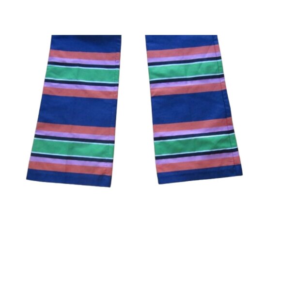 New w Tags, Trina Turk Stripe Cotton Flare Crop Pants Size 2 - Picture 4 of 6